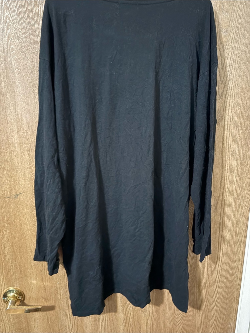 Hot Topic Black Graphic Long Sleeve Tee with Neon Pink Accent - Picture 3 of 3